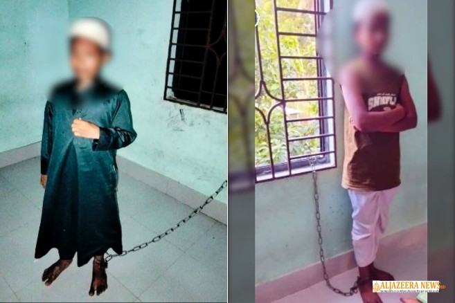 রামগতিতে মাদ্রাসাশিক্ষার্থীদের পায়ে শিকল ও প্রহারের দৃশ্য ফে